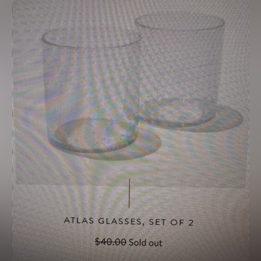 Citrine 4 Atlas Collection Cocktail Glasses *2 boxes of 2* Sold Out Online! NWT - Picture 6 of 8